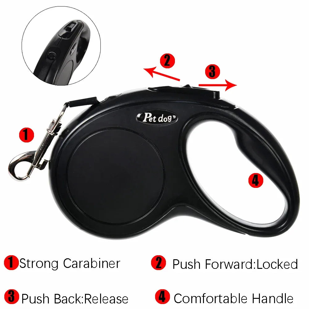 Laisse Rétractable Ergonomique pour Chien